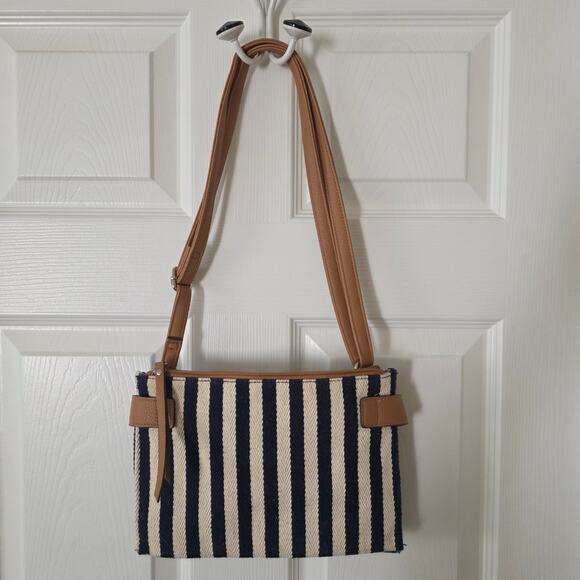 Rosetti Zuma Lizzie Shai Mini Crossbody Navy & White Canvas - Picture 4 of 13